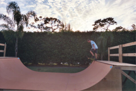 steel coping skateboard ramp